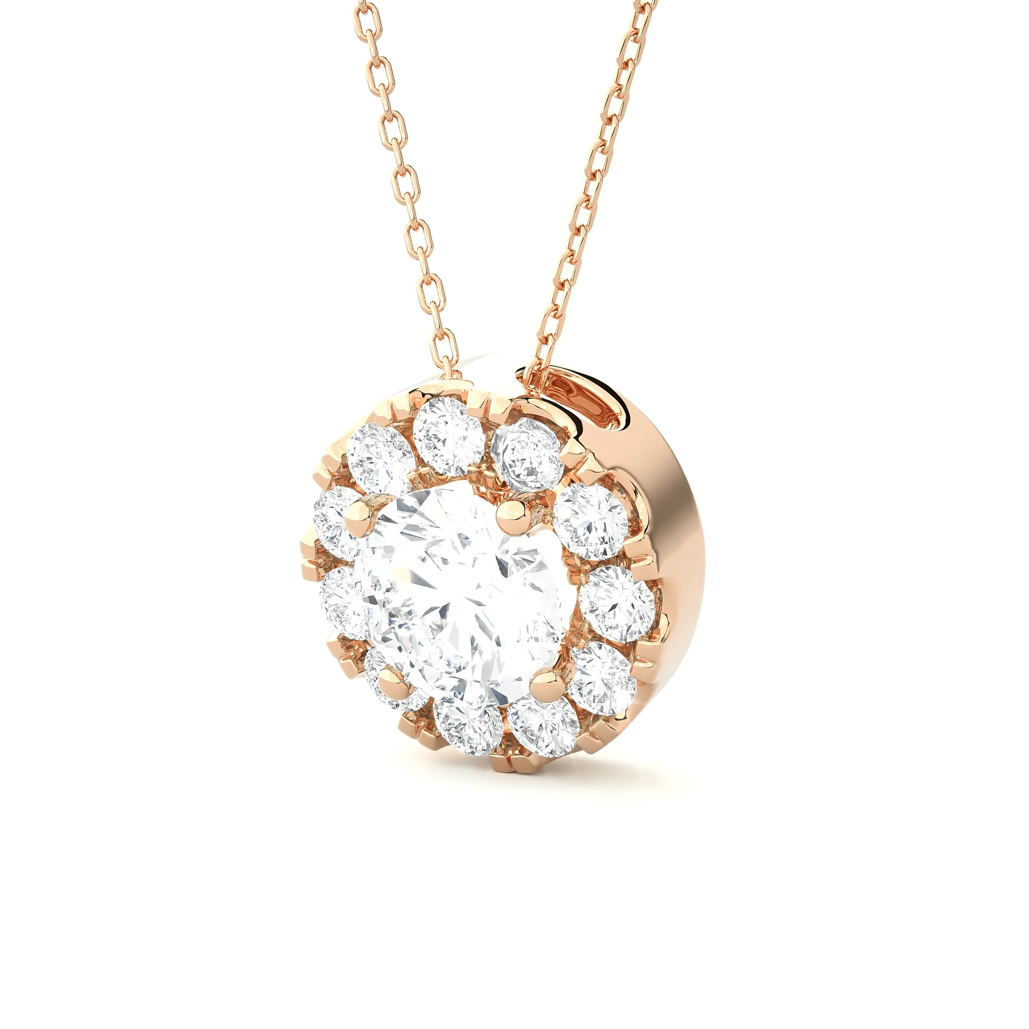 1 7/8  ctw Round Lab Grown Diamond Solitaire Pendant