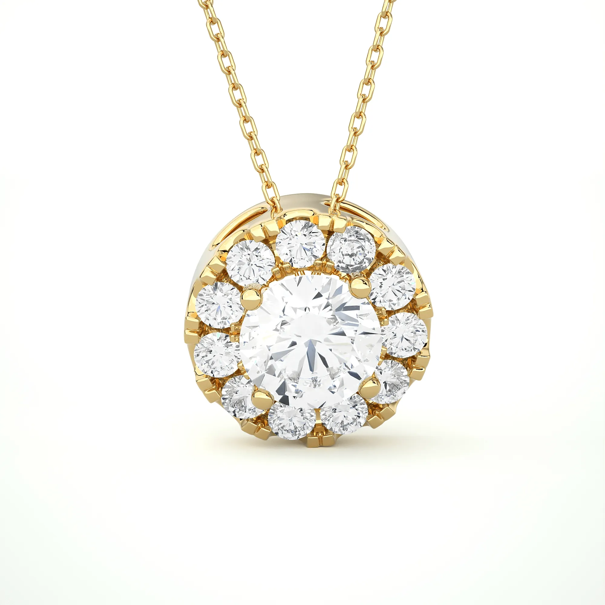 1 7/8  ctw Round Lab Grown Diamond Solitaire Pendant