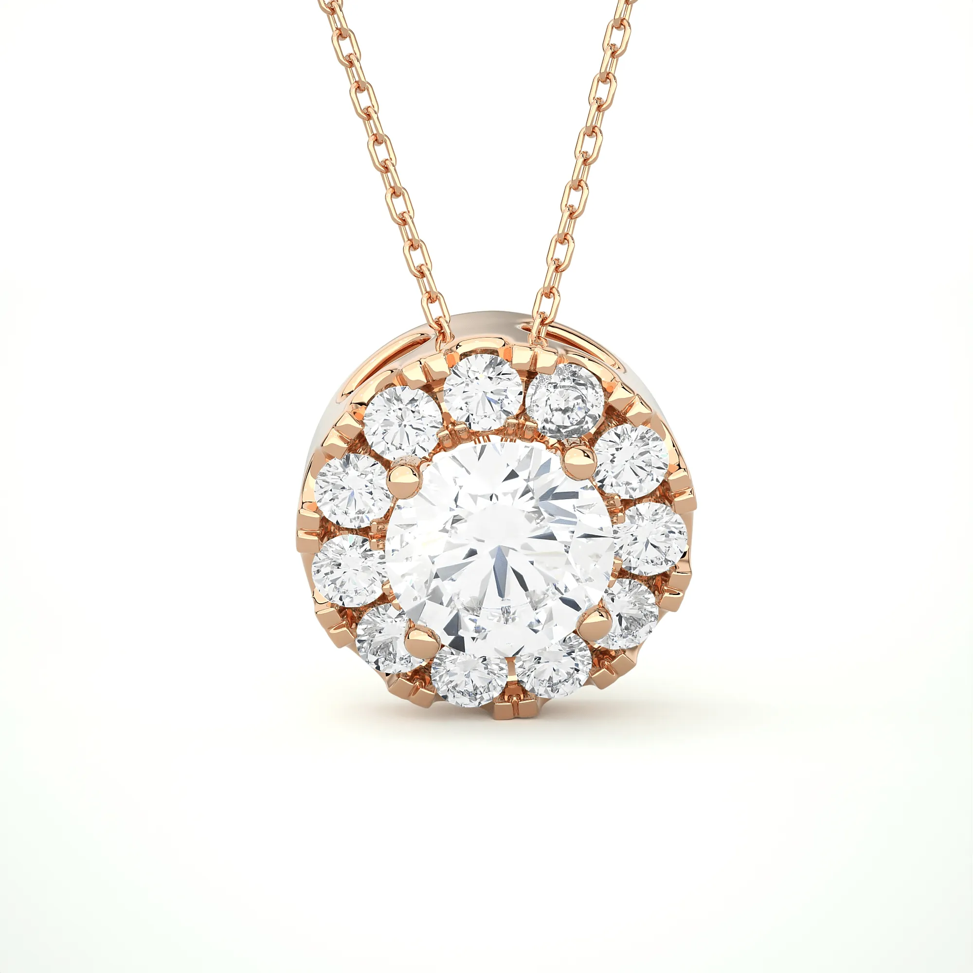 1 7/8  ctw Round Lab Grown Diamond Solitaire Pendant