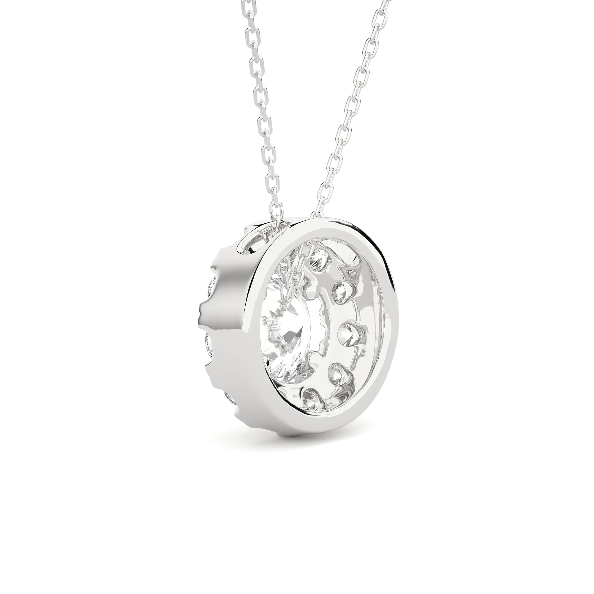 1 7/8  ctw Round Lab Grown Diamond Solitaire Pendant