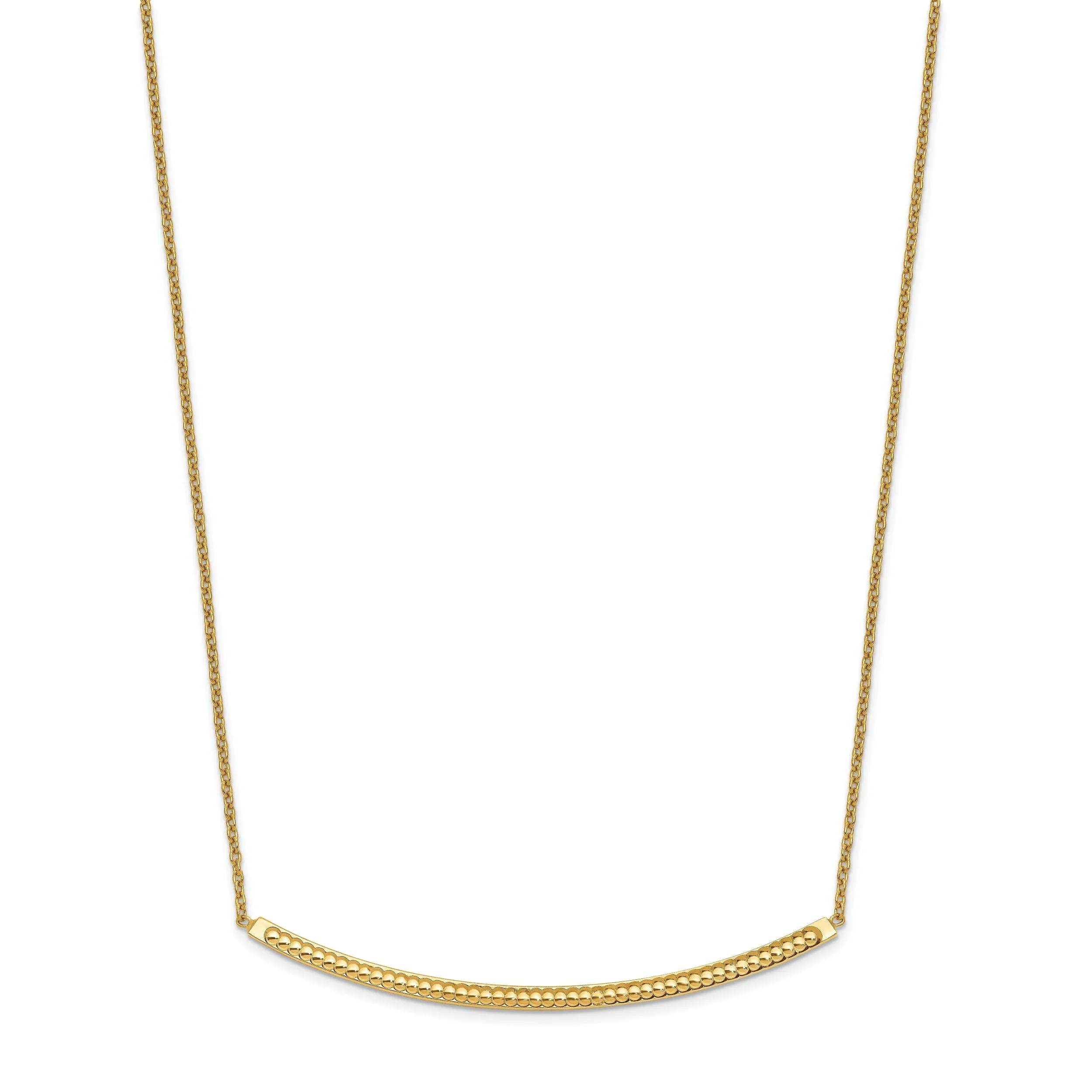 14k Yellow Gold Polished D.C Necklace