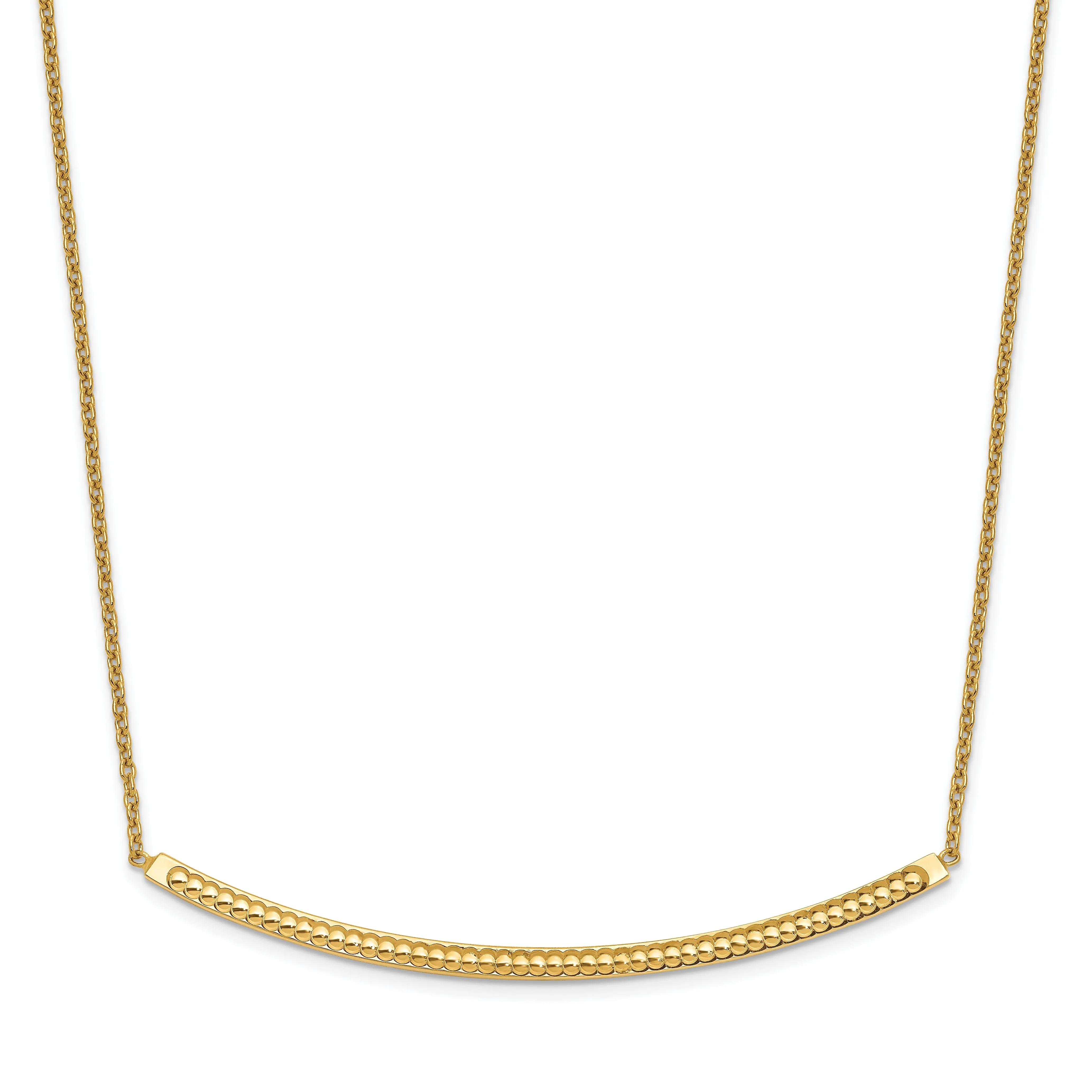 14k Yellow Gold Polished D.C Necklace