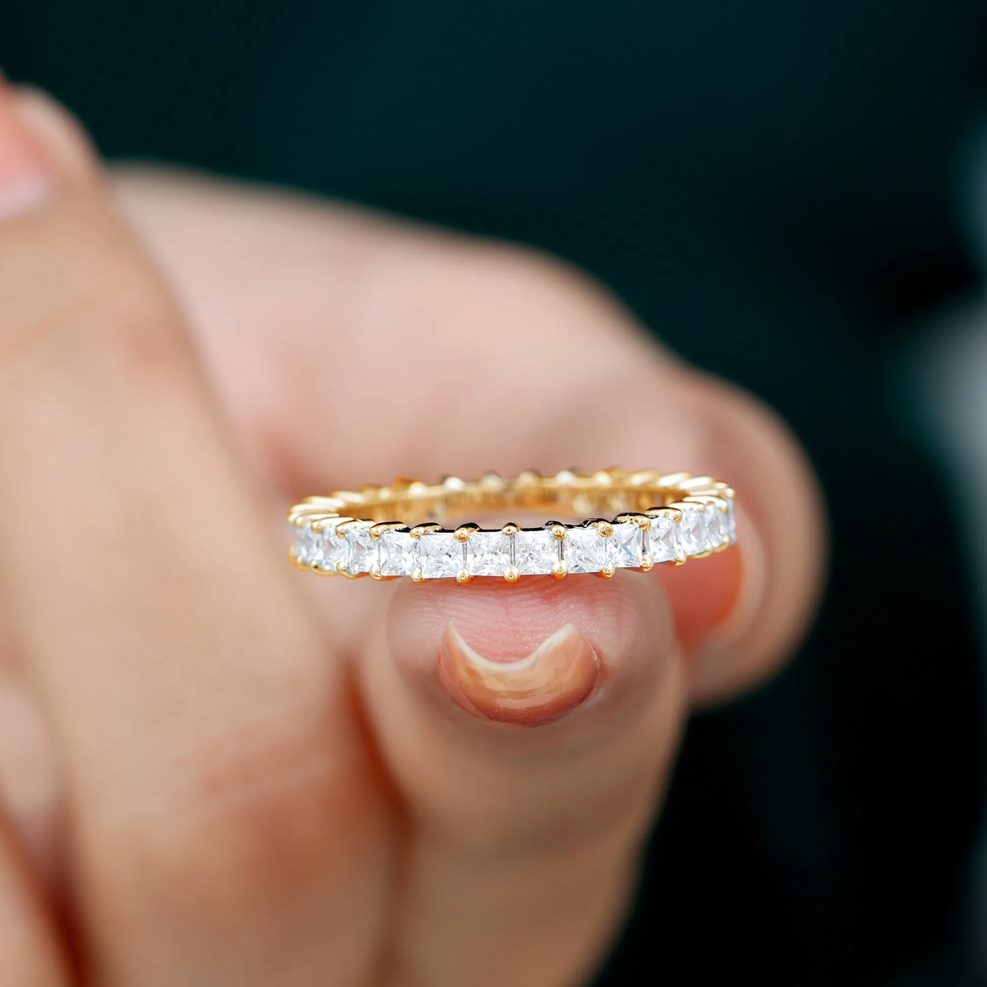 1.50 CT Zircon Full Eternity Ring