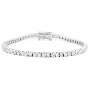 18ct White Gold 5.00ct Diamond Line Bracelet