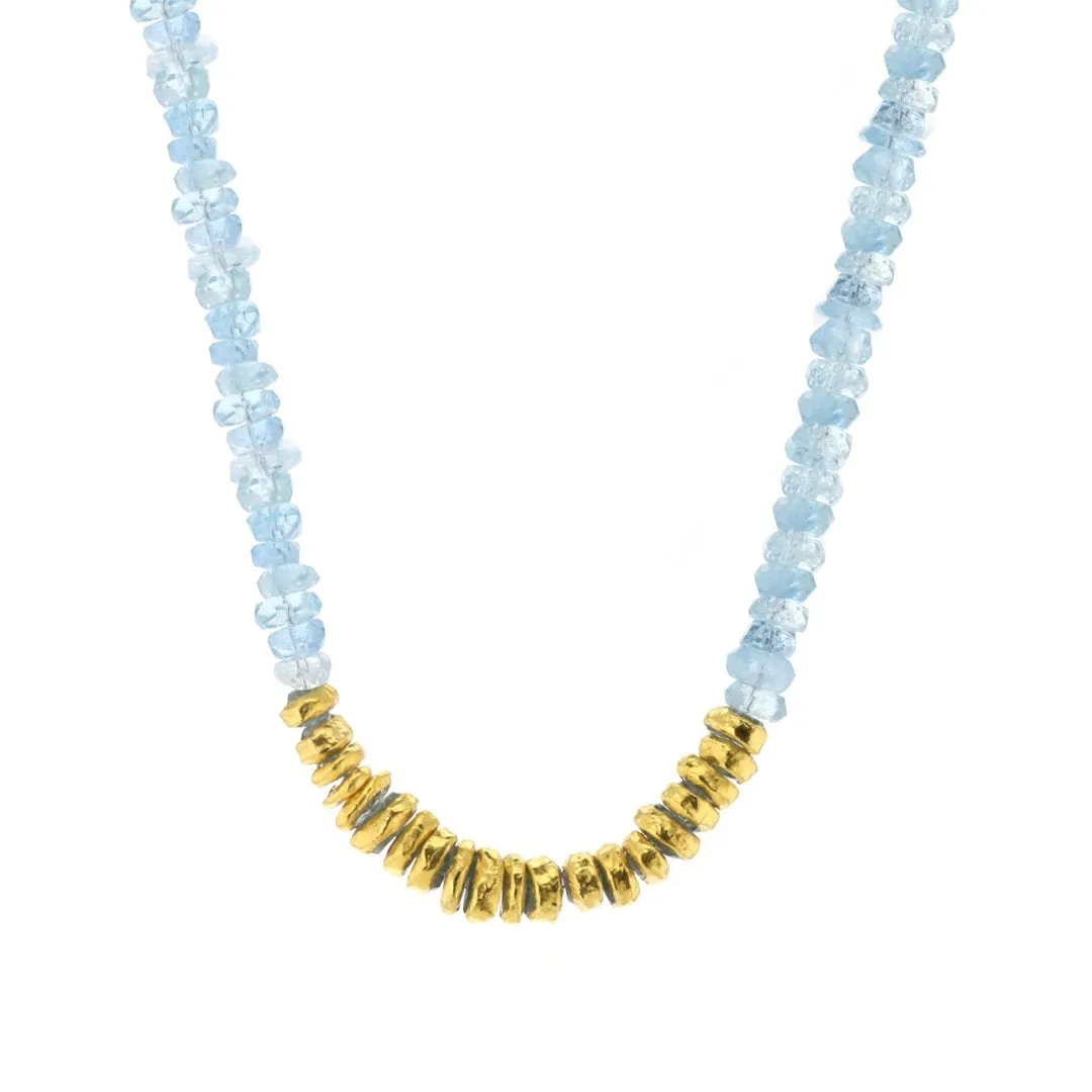 18" 24K Aquamarine Necklace | M10272506