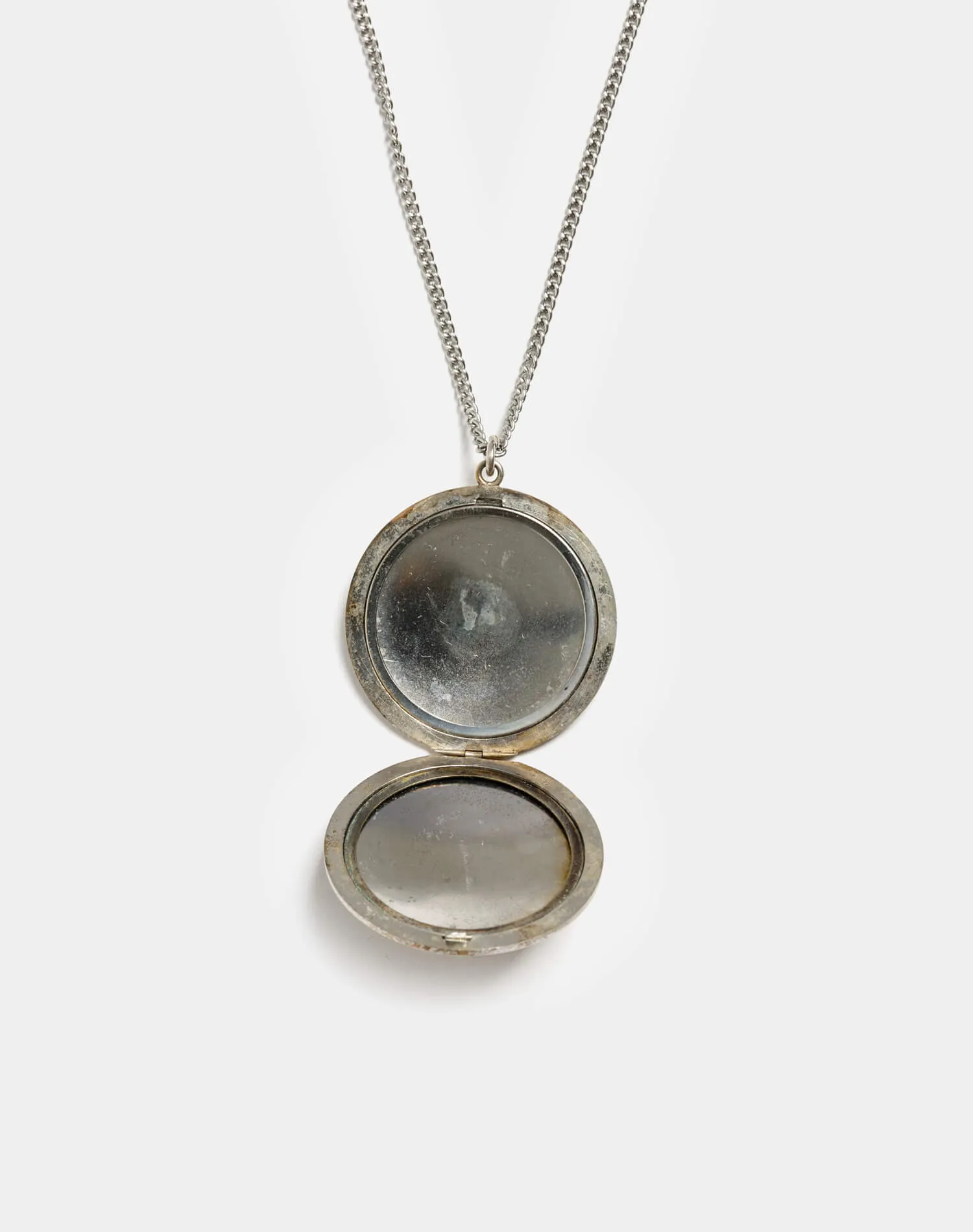 50s Engravable Silver Locket