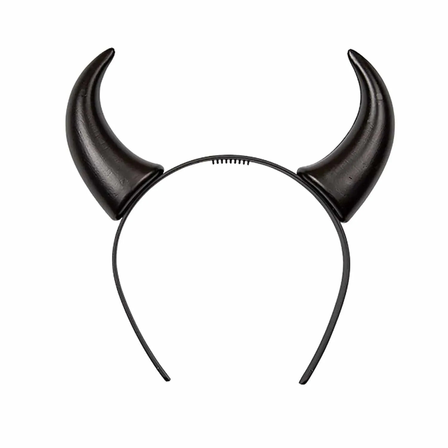 Adults Black Devil Horns Headband Satan Fancy Dress Halloween