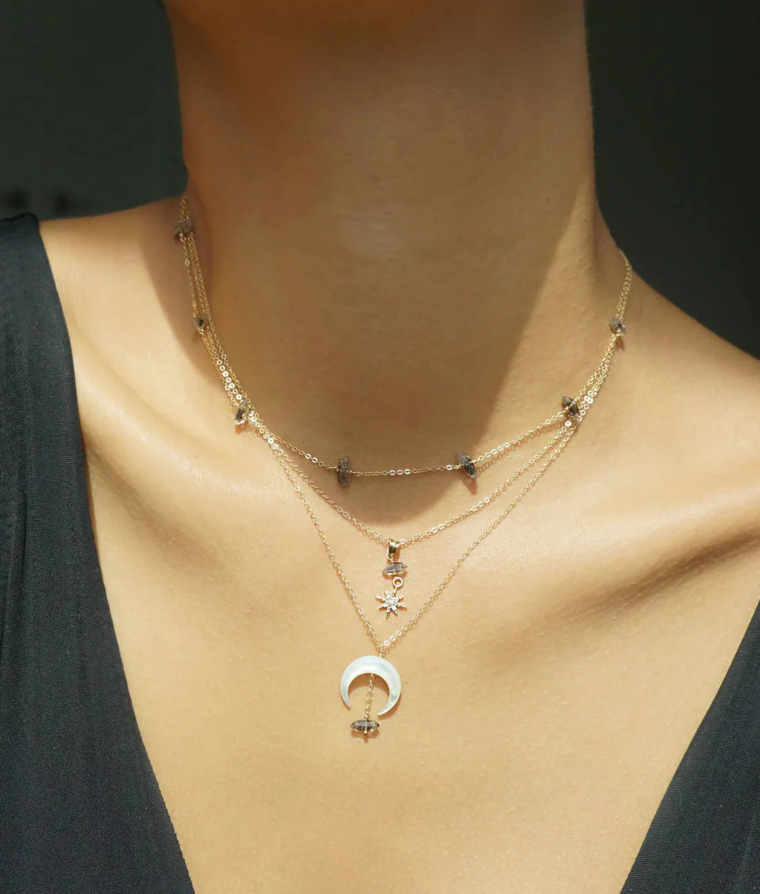 Afterglow Herkimer Diamond Necklace