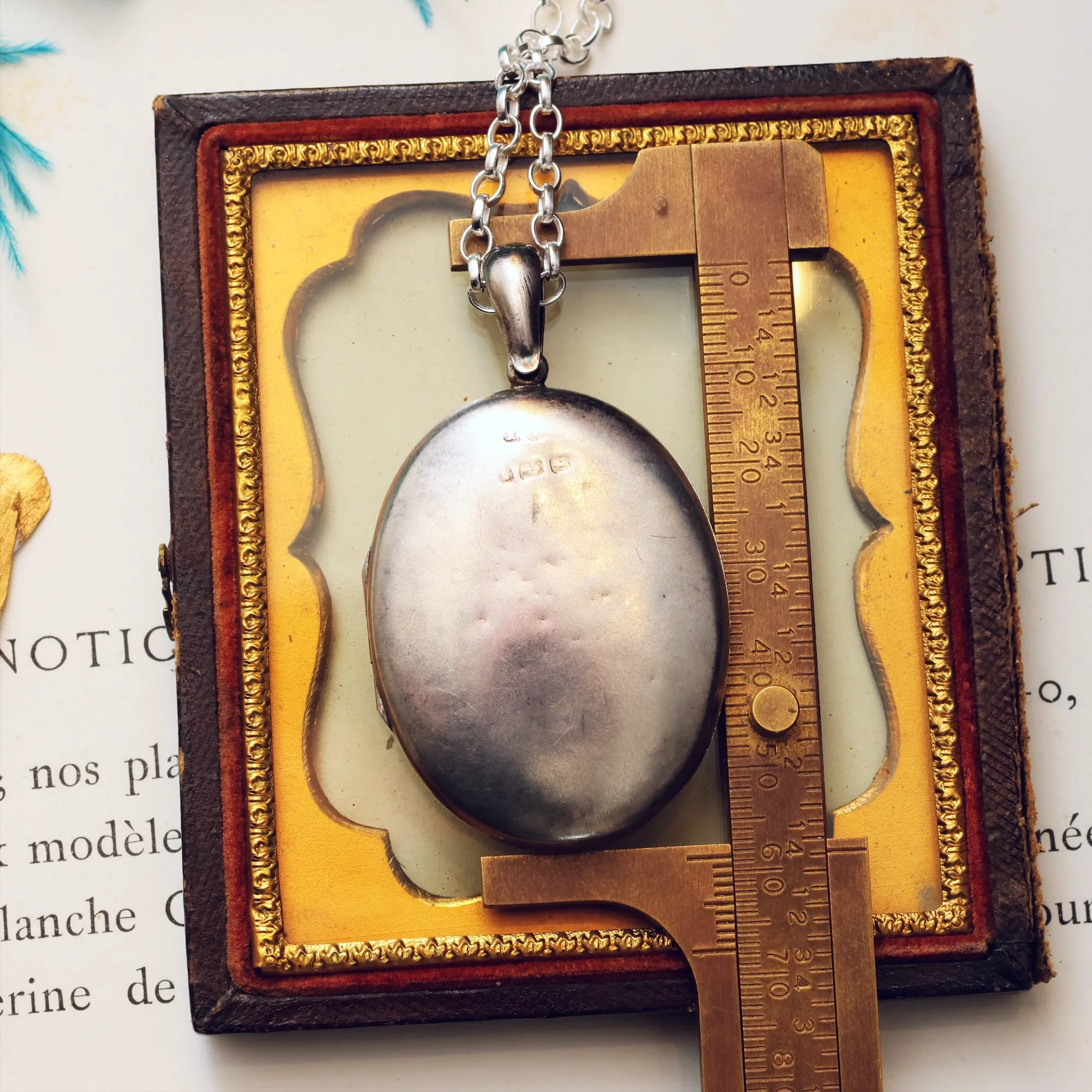 Antique Victorian Aesthetic Revival Silver Locket