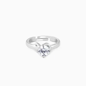 Anushka Sharma Silver Zircon Classic Ring