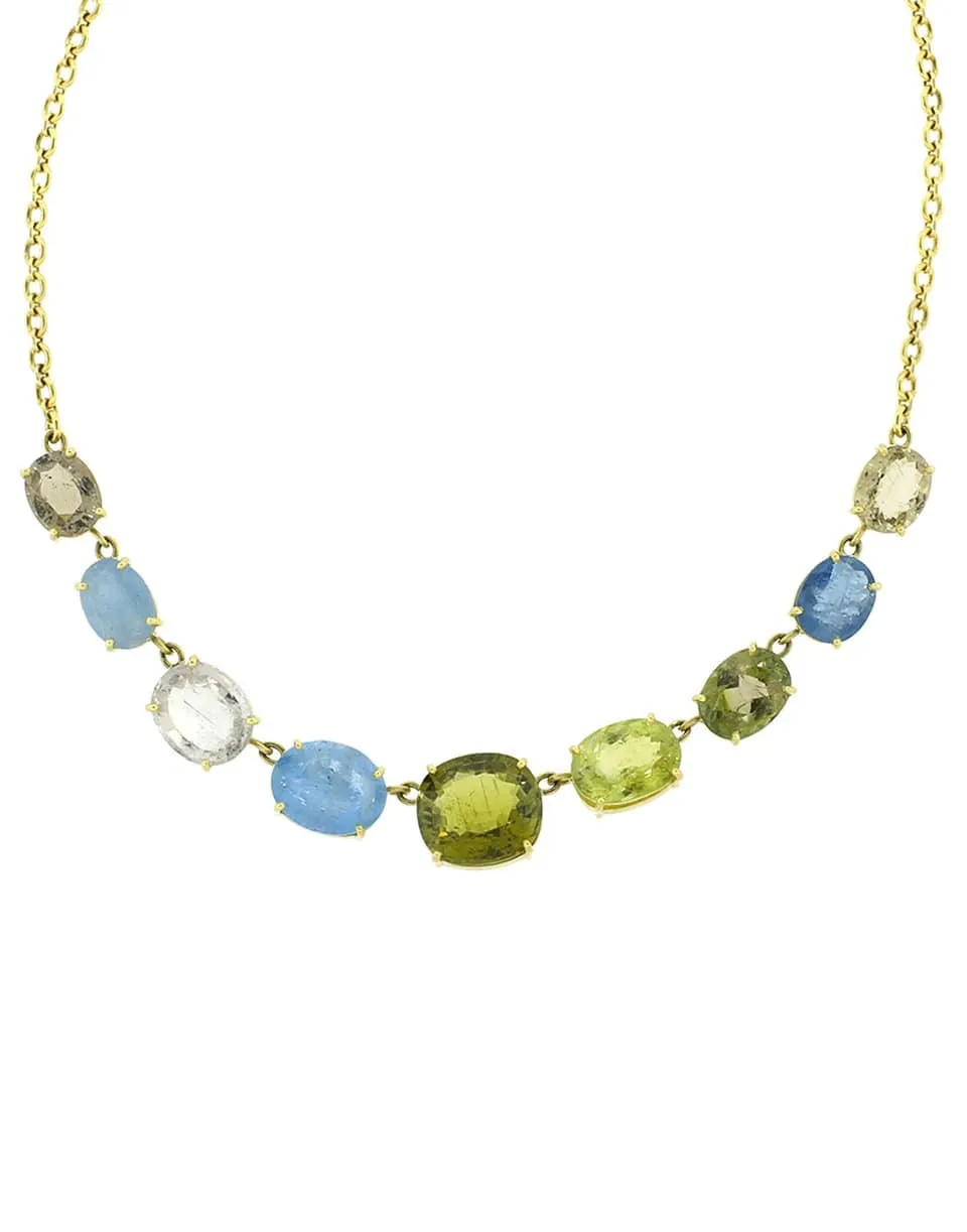 Aquamarine & Tourmaline Necklace