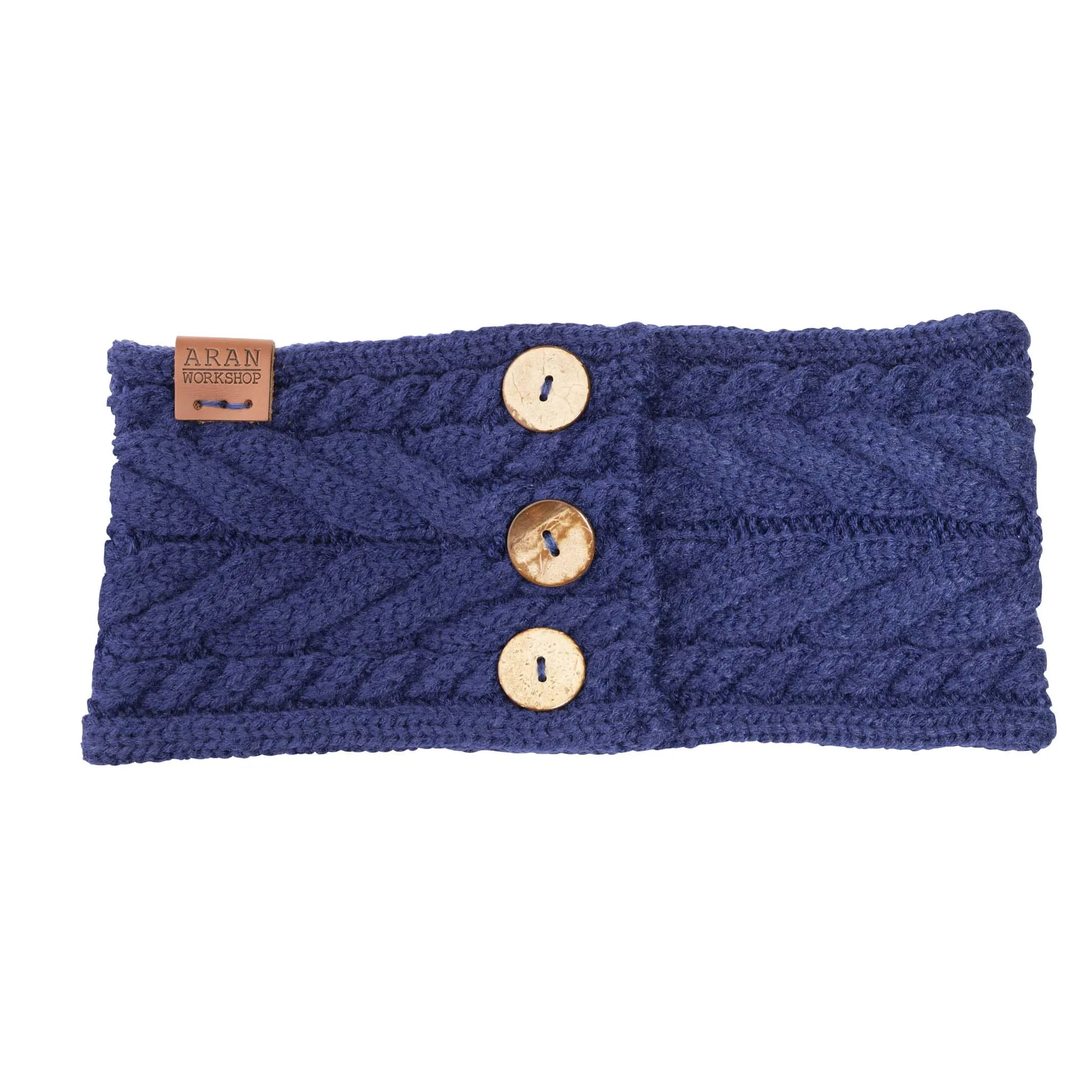 Aran Button Headband