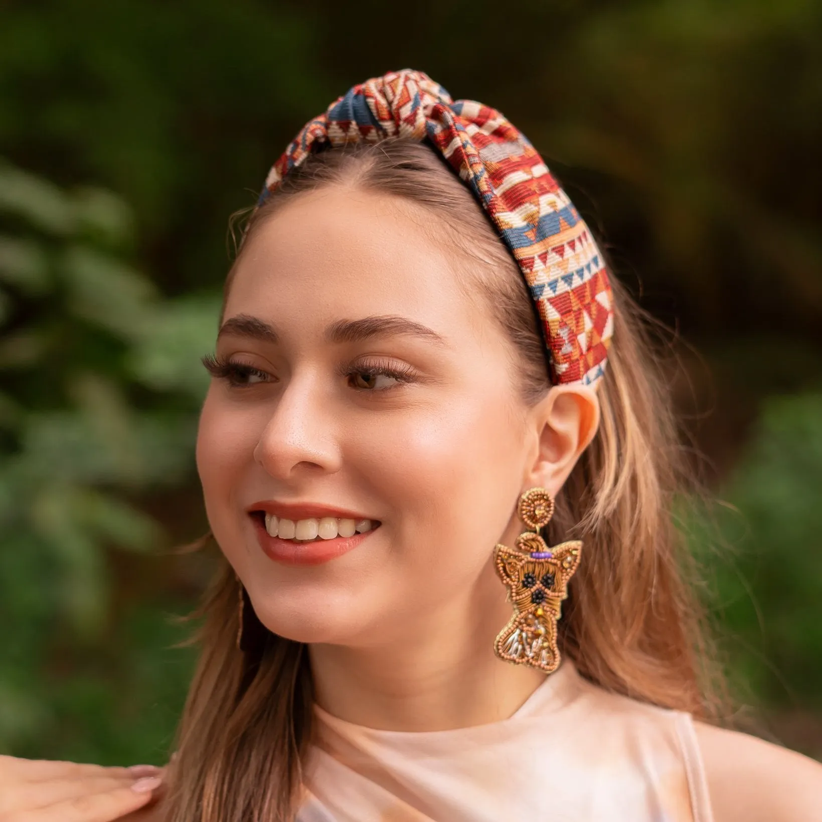 Atina Boho Top Knot Headband