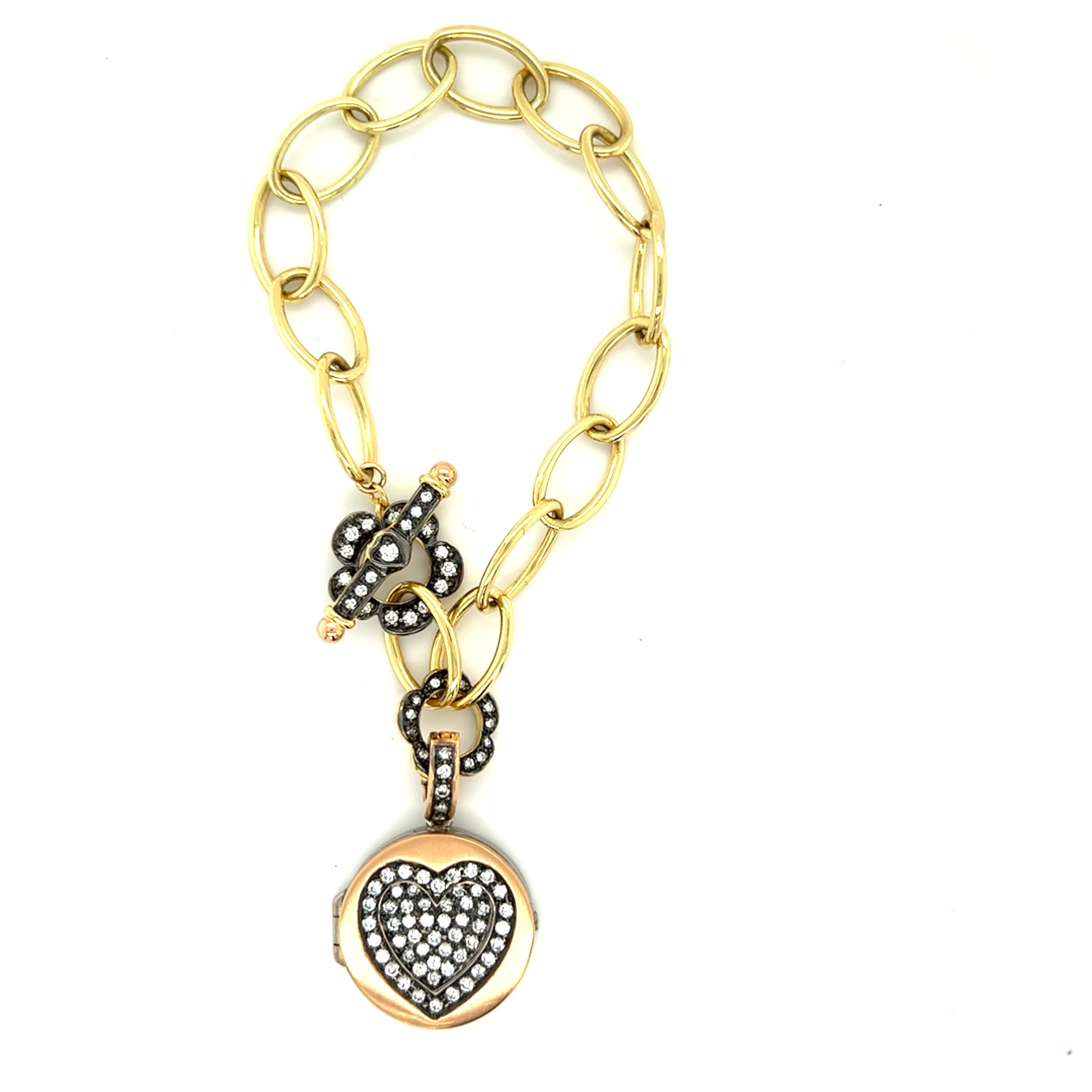 Award-Winning Pavé Diamond Love Locket Charm Large