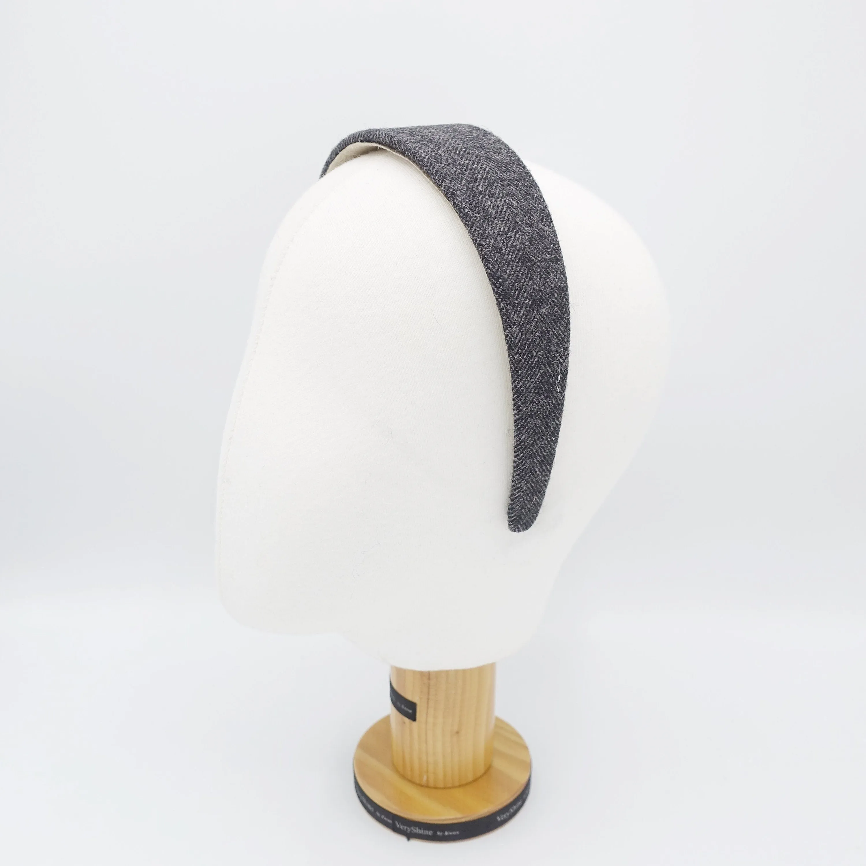 basic pattern headband woolen herringbone houndstooth headband Fall Winter basic hair accessory for women