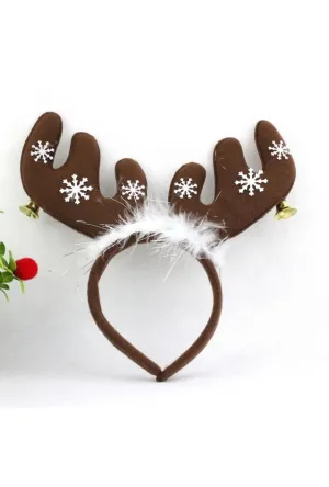 Brown Reindeer Antler Headband