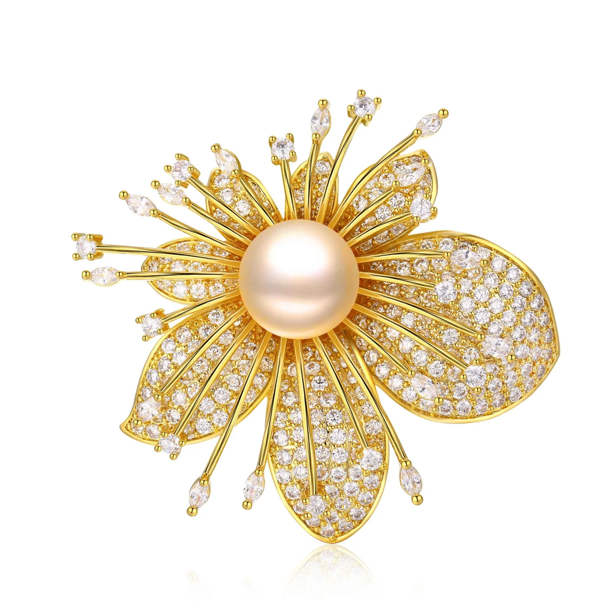 CHERRY BLOSSOM EDISON PEARL BROOCH