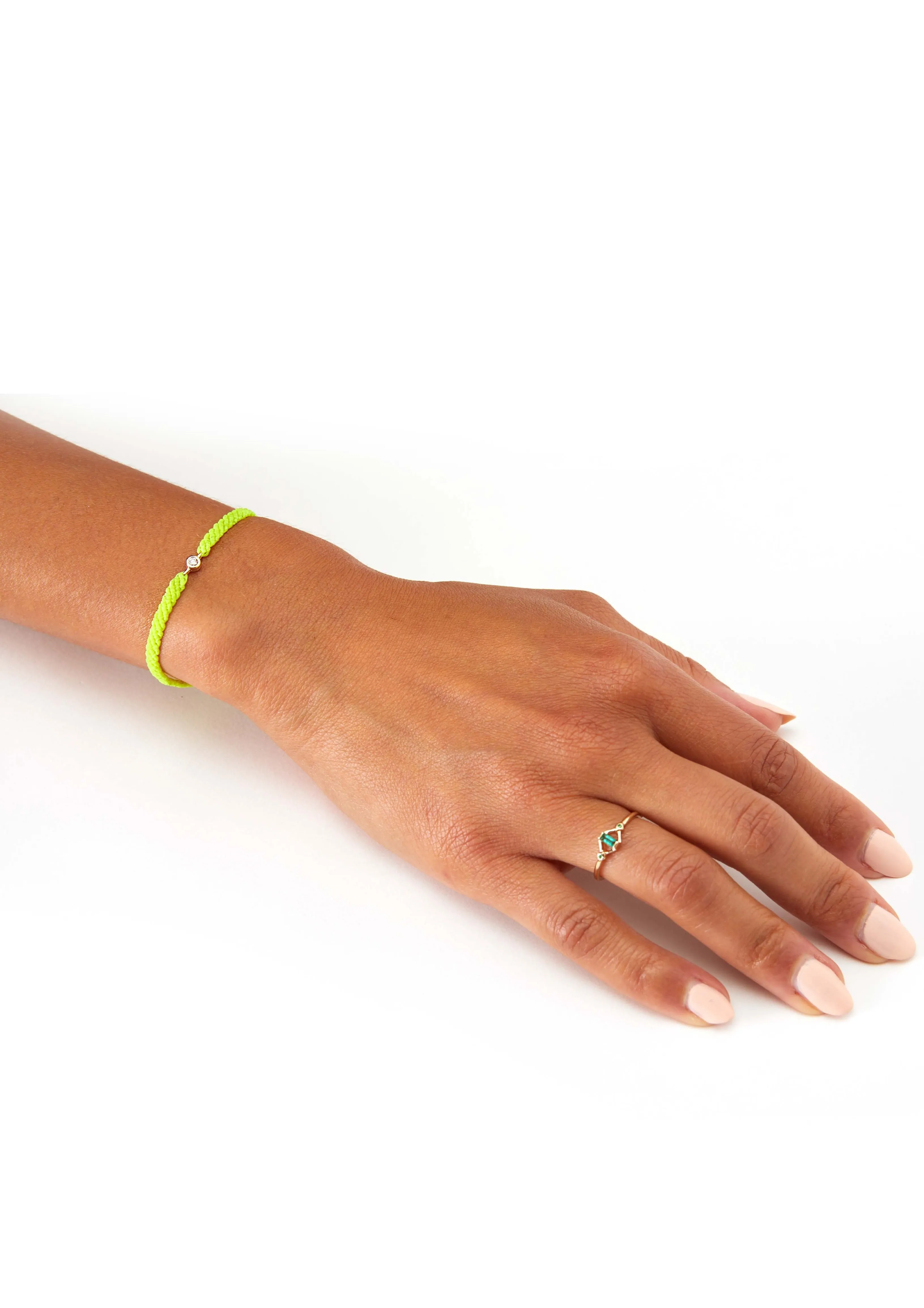 Classic Diamond Bracelet in Neon Yellow