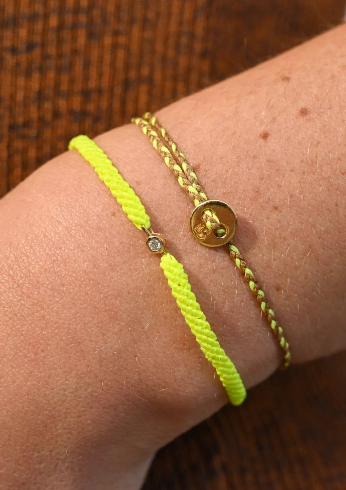 Classic Diamond Bracelet in Neon Yellow