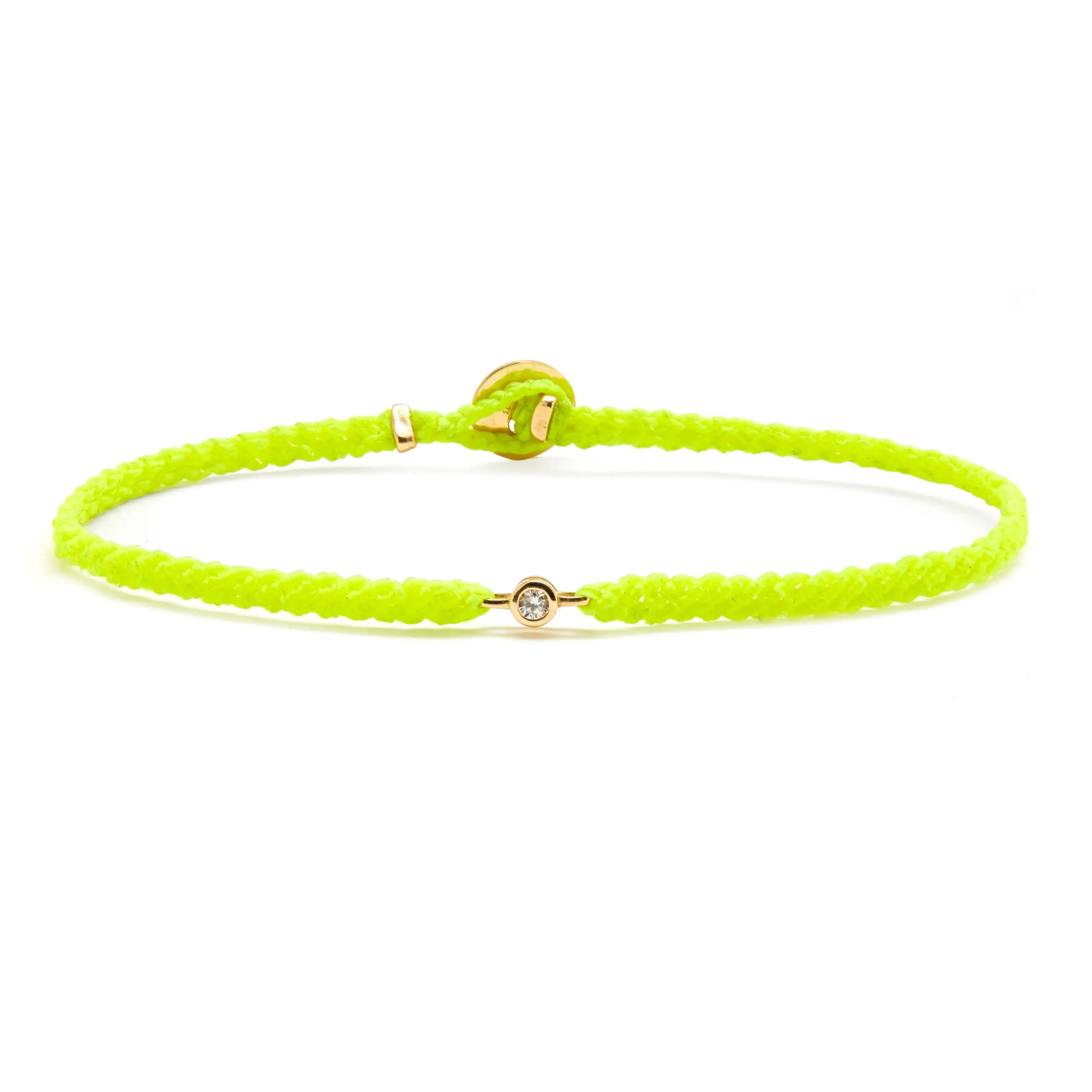 Classic Diamond Bracelet in Neon Yellow