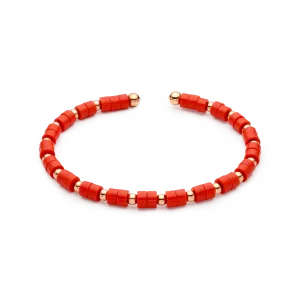 Collection Titanium soul Bracelet Gold, Coral p