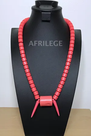 Coral Nigerian Wedding Beads Necklace