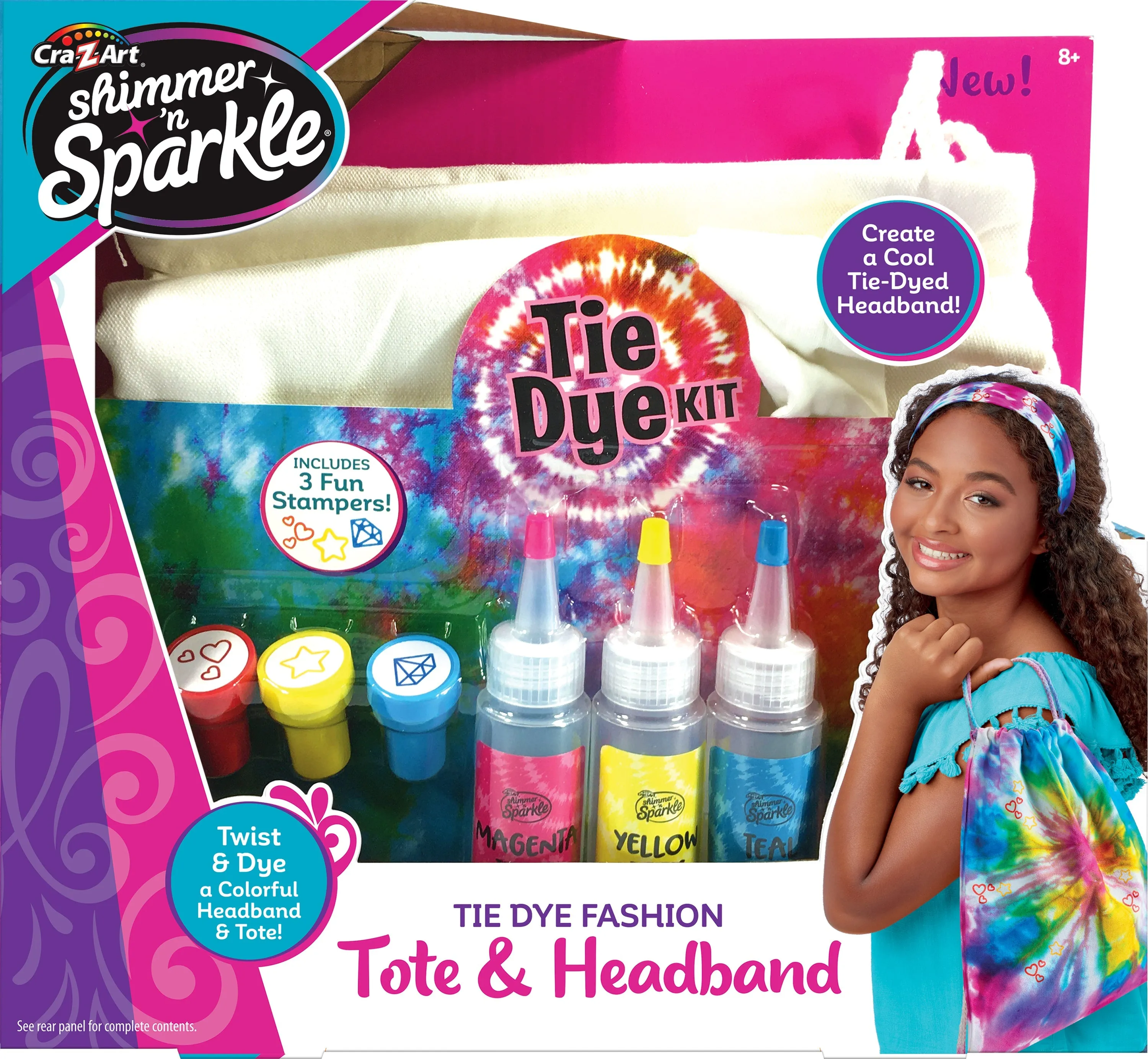 Cra-Z-Art Shimmer 'N Sparkle Tie Dye Fashion Tote & Headband