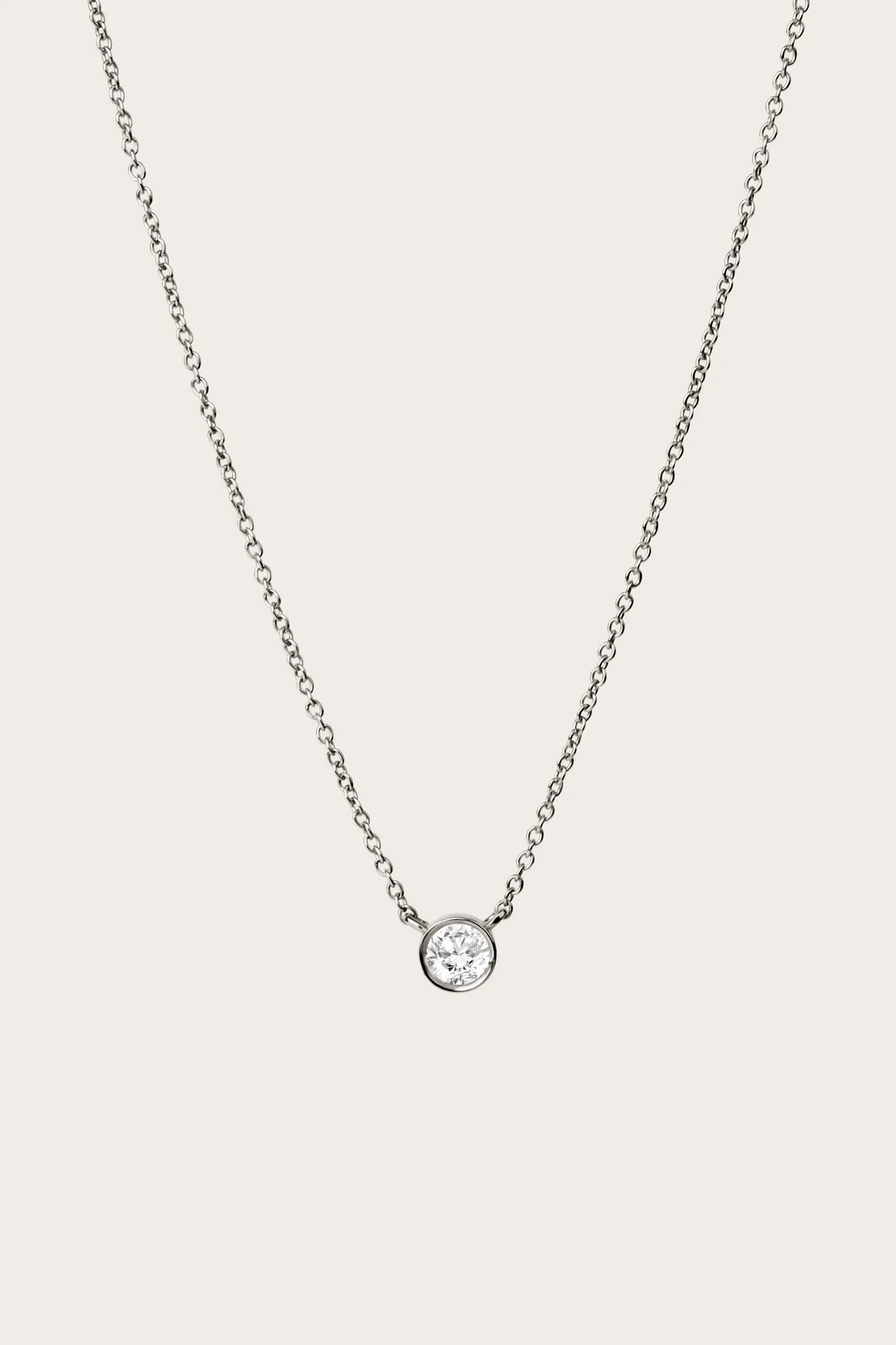 Diamond Bezel Necklace