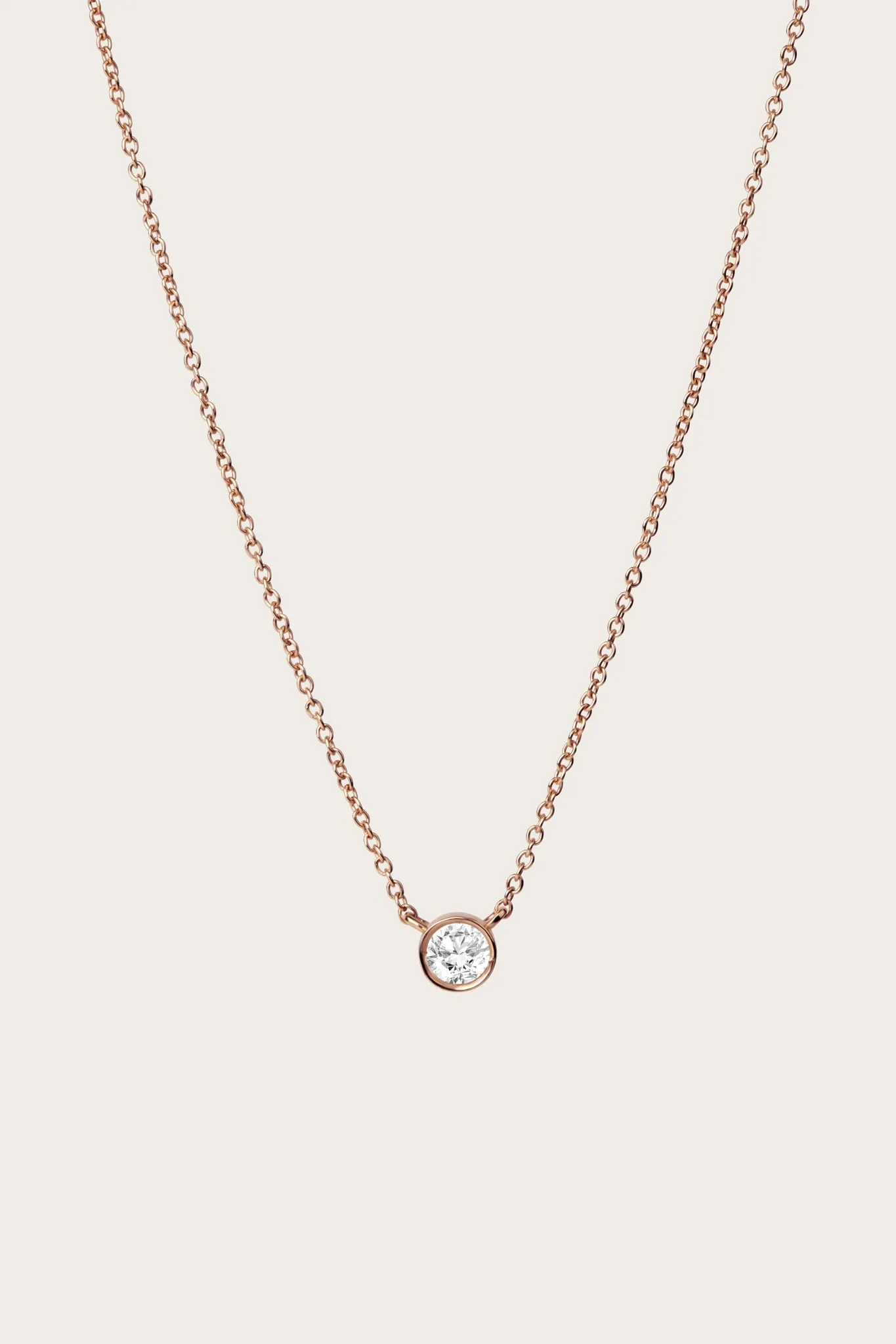 Diamond Bezel Necklace