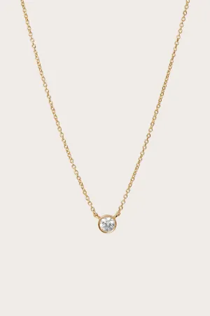 Diamond Bezel Necklace