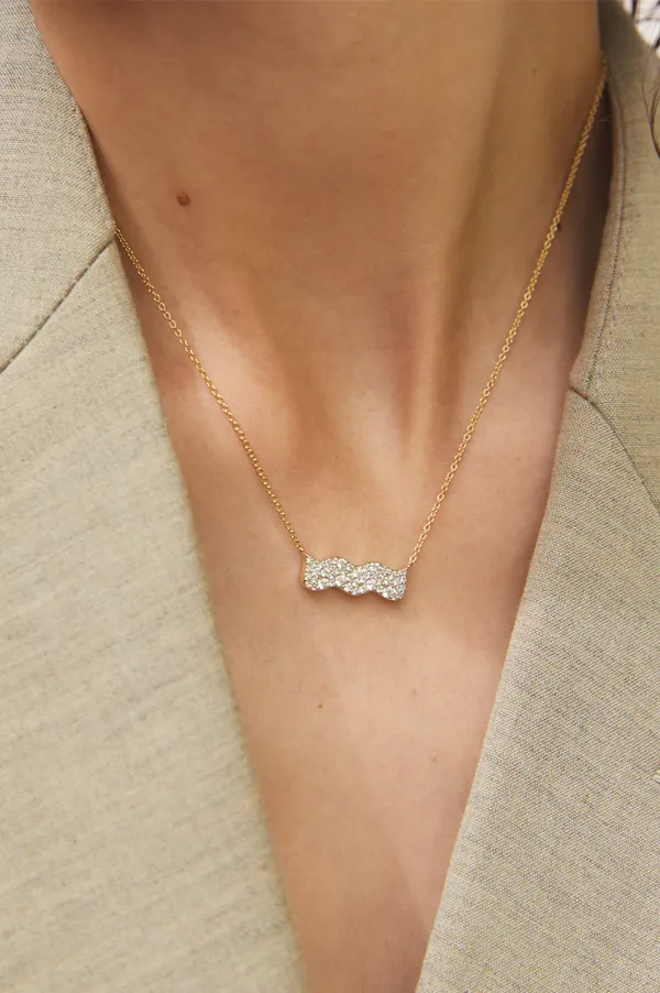 Diamond Form Bar Necklace