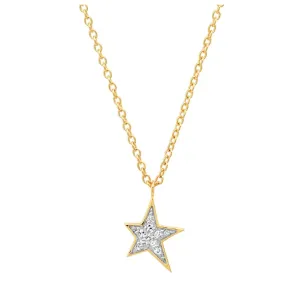 Diamond Star Charm Necklace