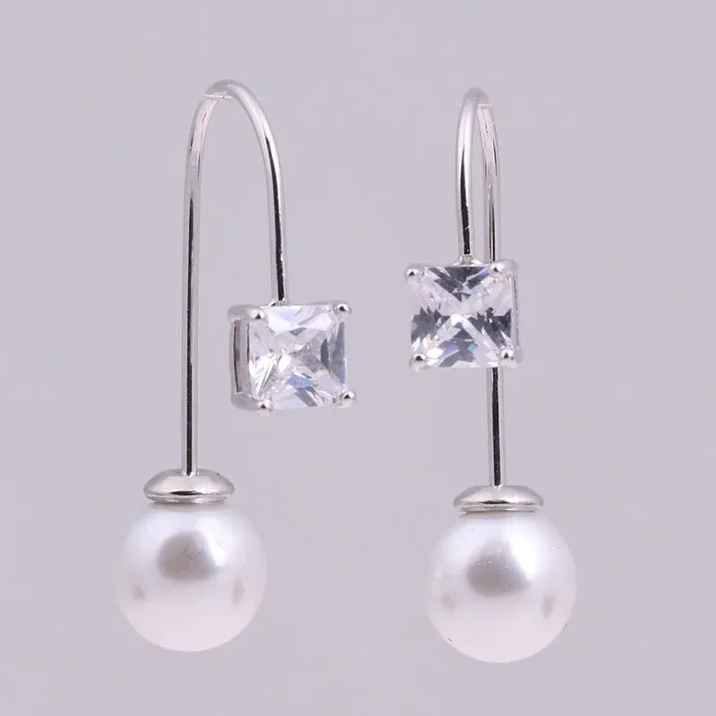 Fabulous Zircon Pearl Drop Earrings Collection