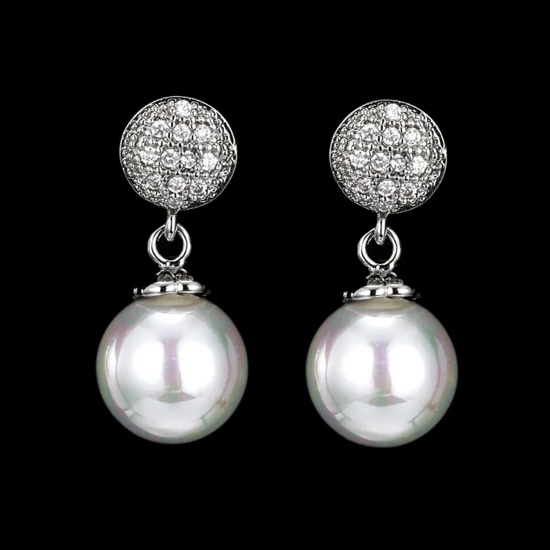 Fabulous Zircon Pearl Drop Earrings Collection