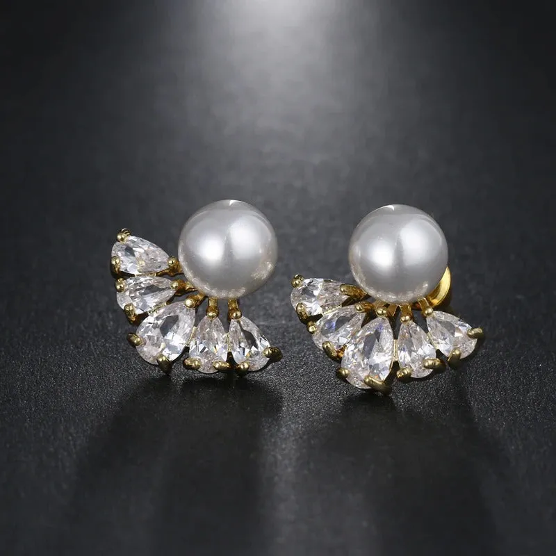 Fabulous Zircon Pearl Drop Earrings Collection