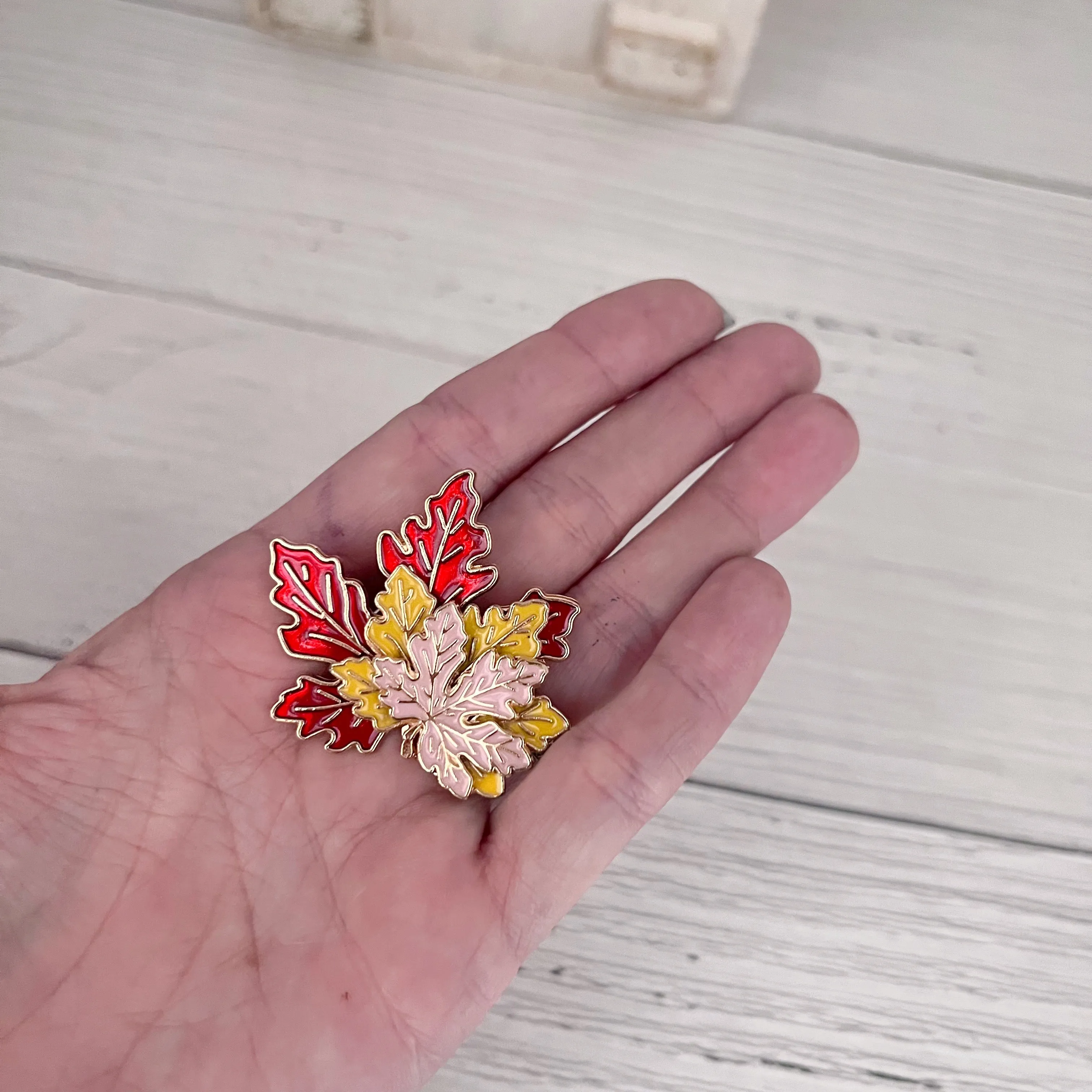 Fall Leaf Brooch