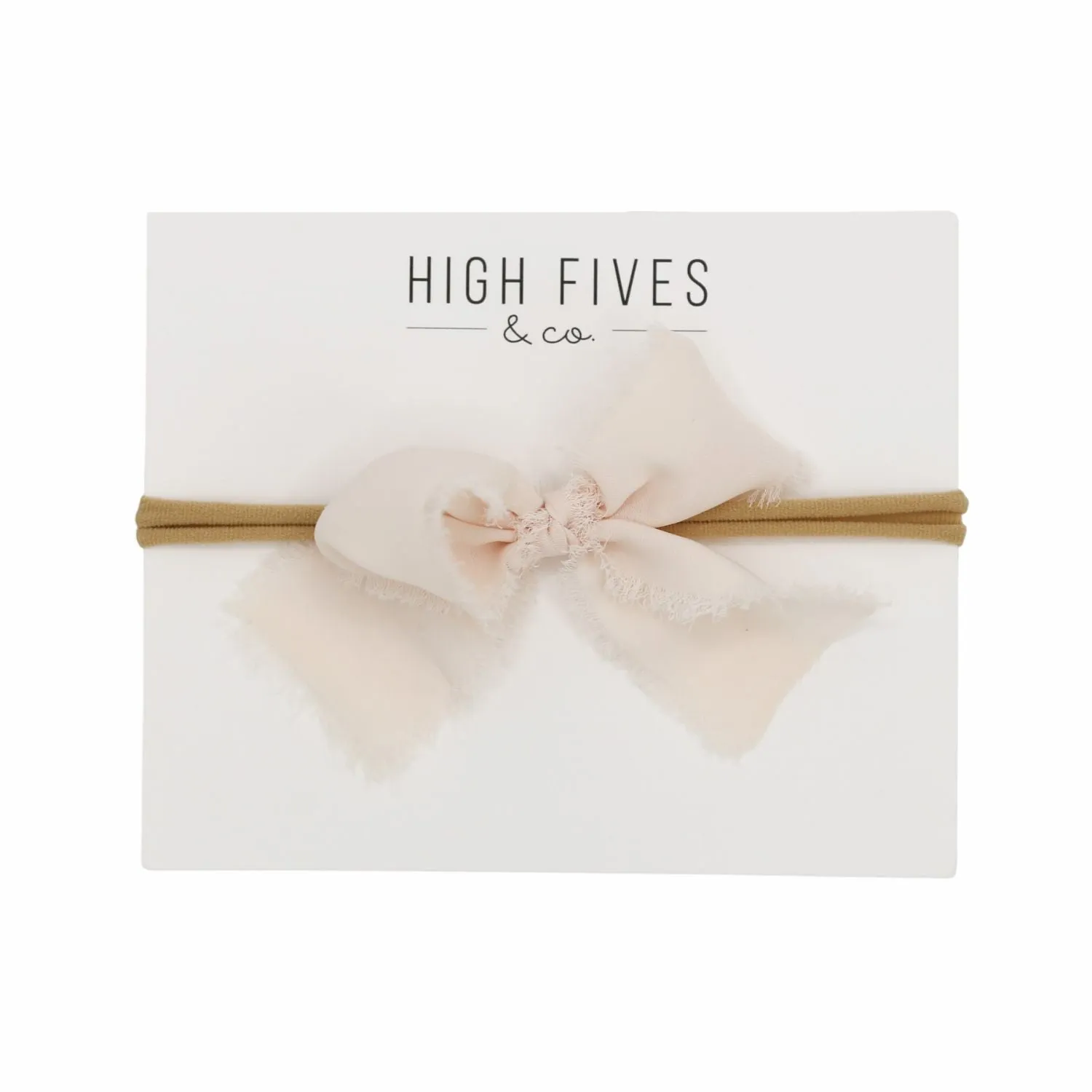 Fringed Silk-Like Chiffon Bow Nylon Headband