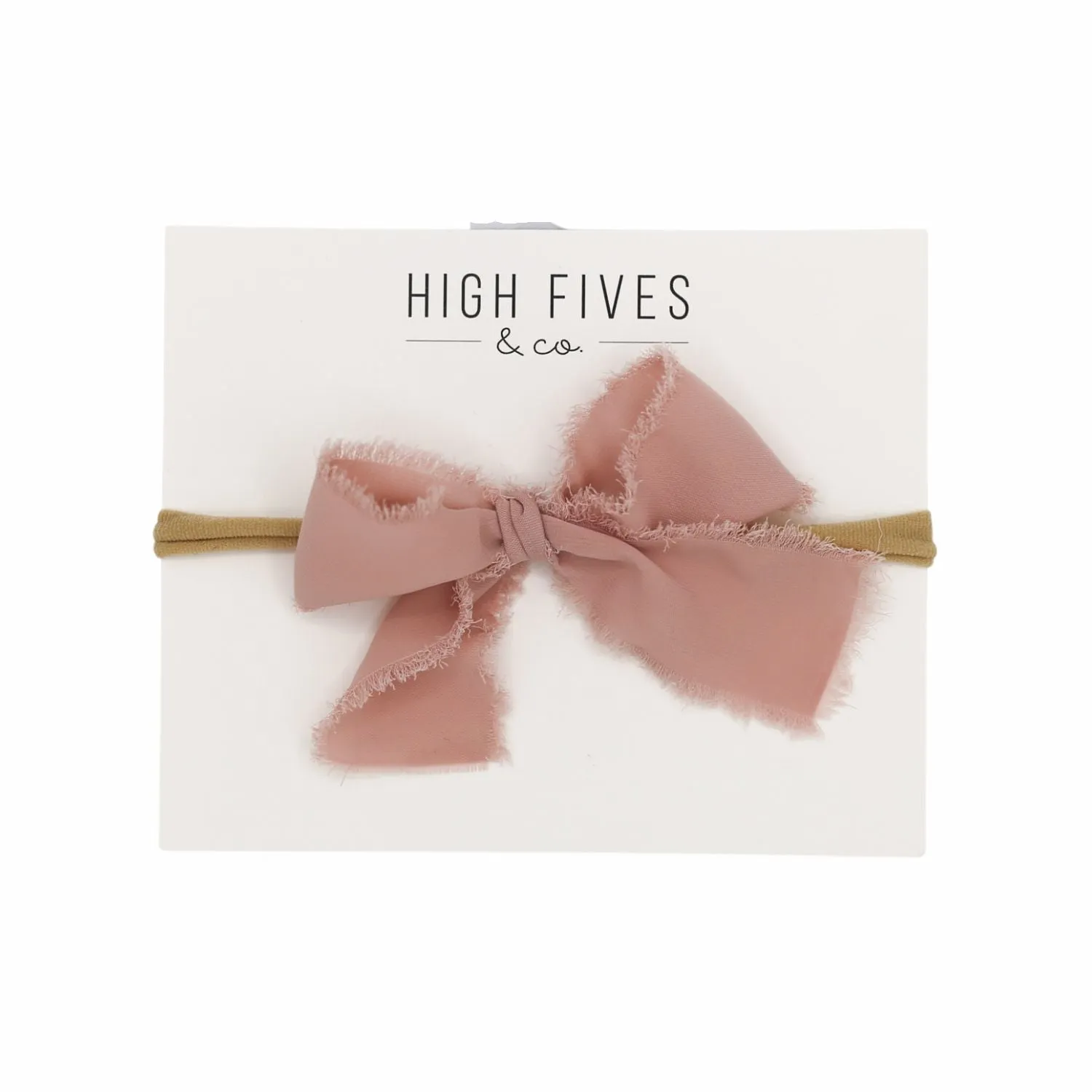 Fringed Silk-Like Chiffon Bow Nylon Headband