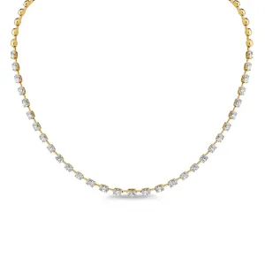 Half-Way Oval-Cut Diamond Necklace