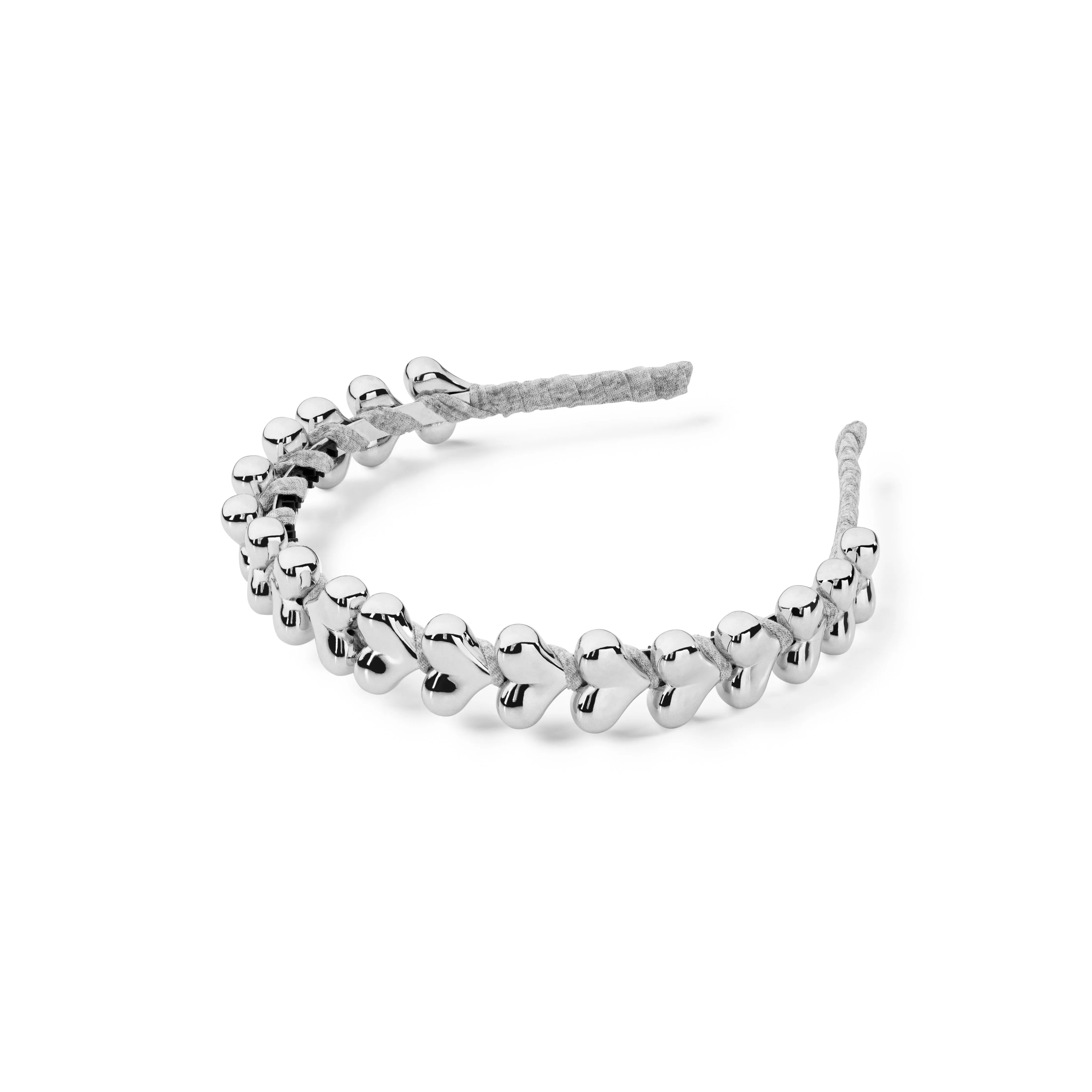 Halo Luxe Amour Heart Headband - Silver