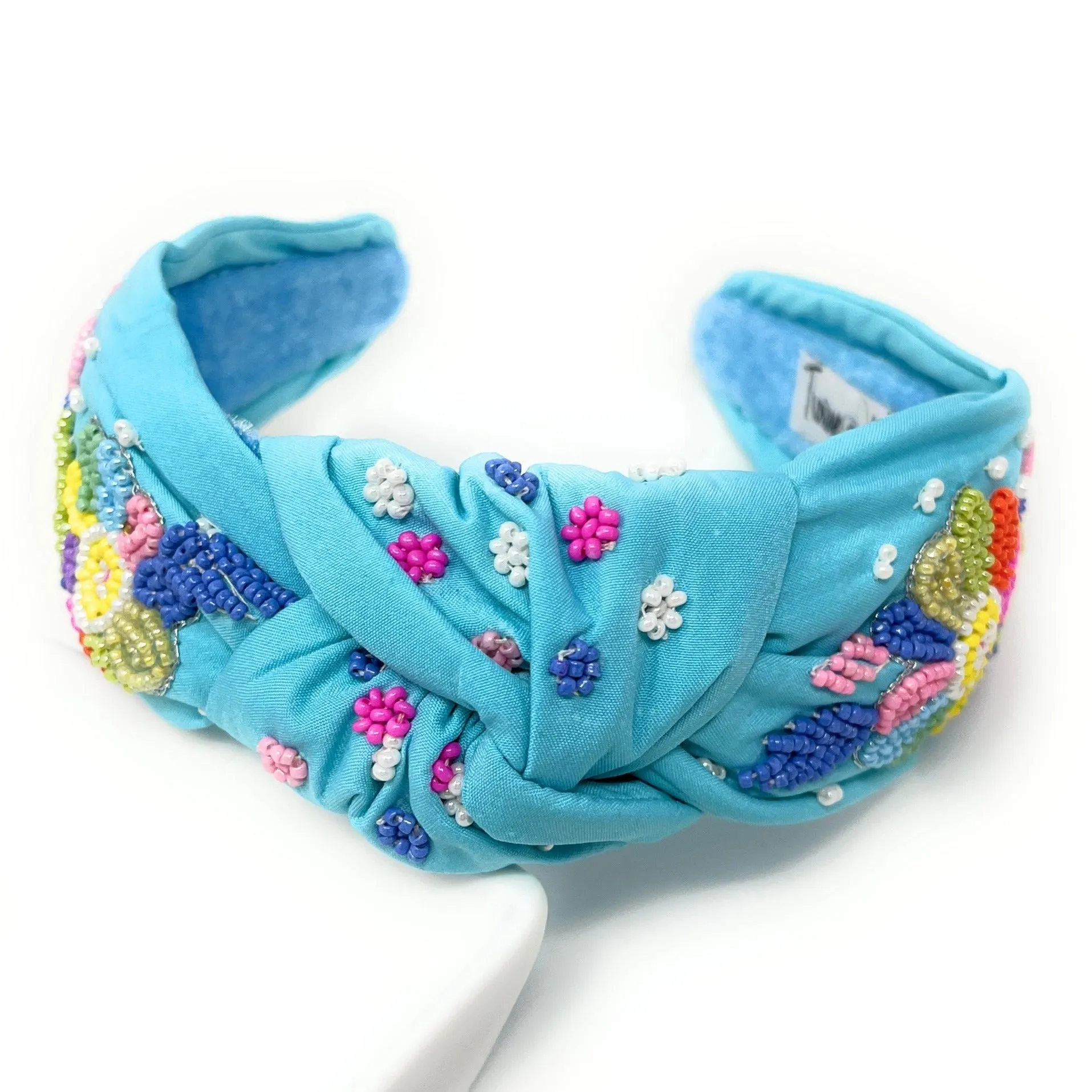 Hand Beaded Celeste Knot Headband