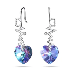 ”Heartbeat“Crystal Earrings Jewelry