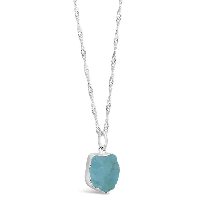 Ice Bath Aquamarine Necklace by Camille Kostek