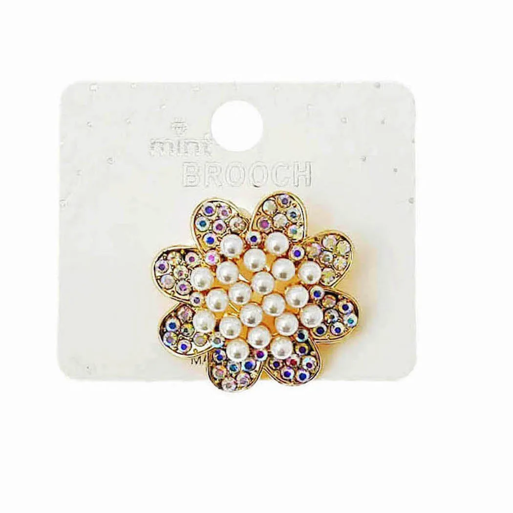 JAH46477-Pearl Cluster Brooch