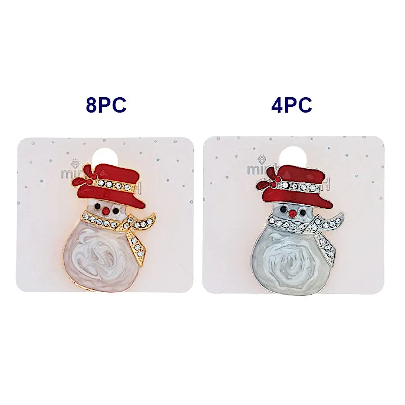 JAH48438 - Christmas Snowman Brooch