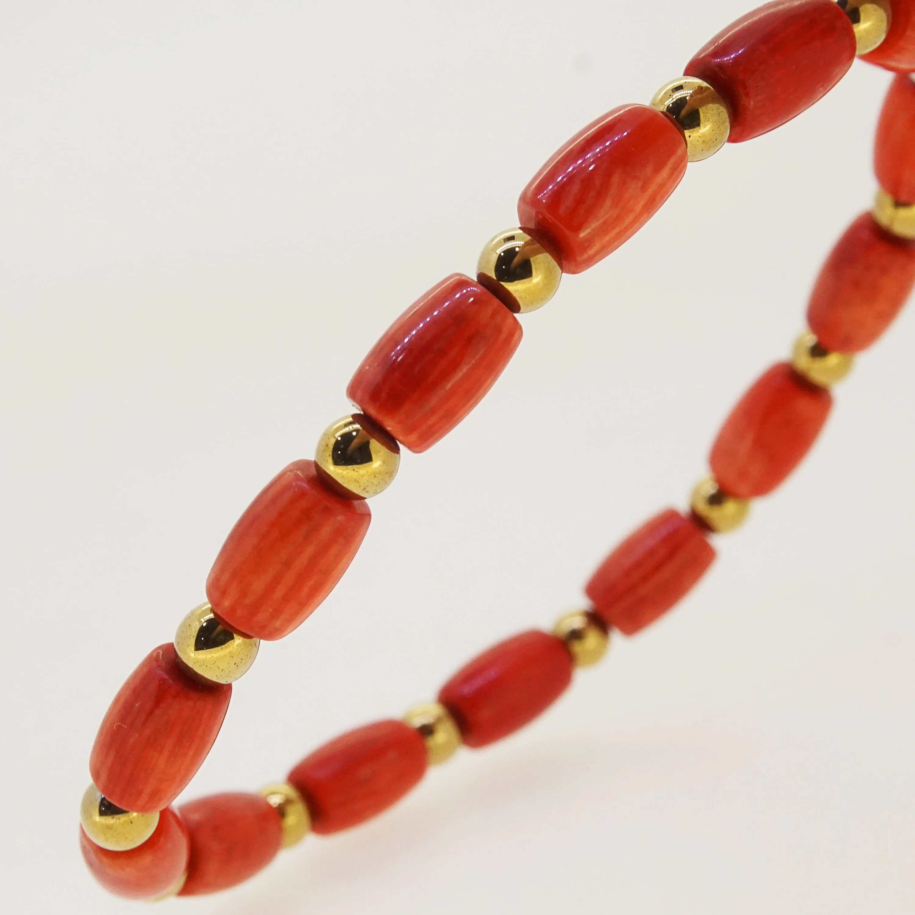 Japanese Coral with Gold Hematite