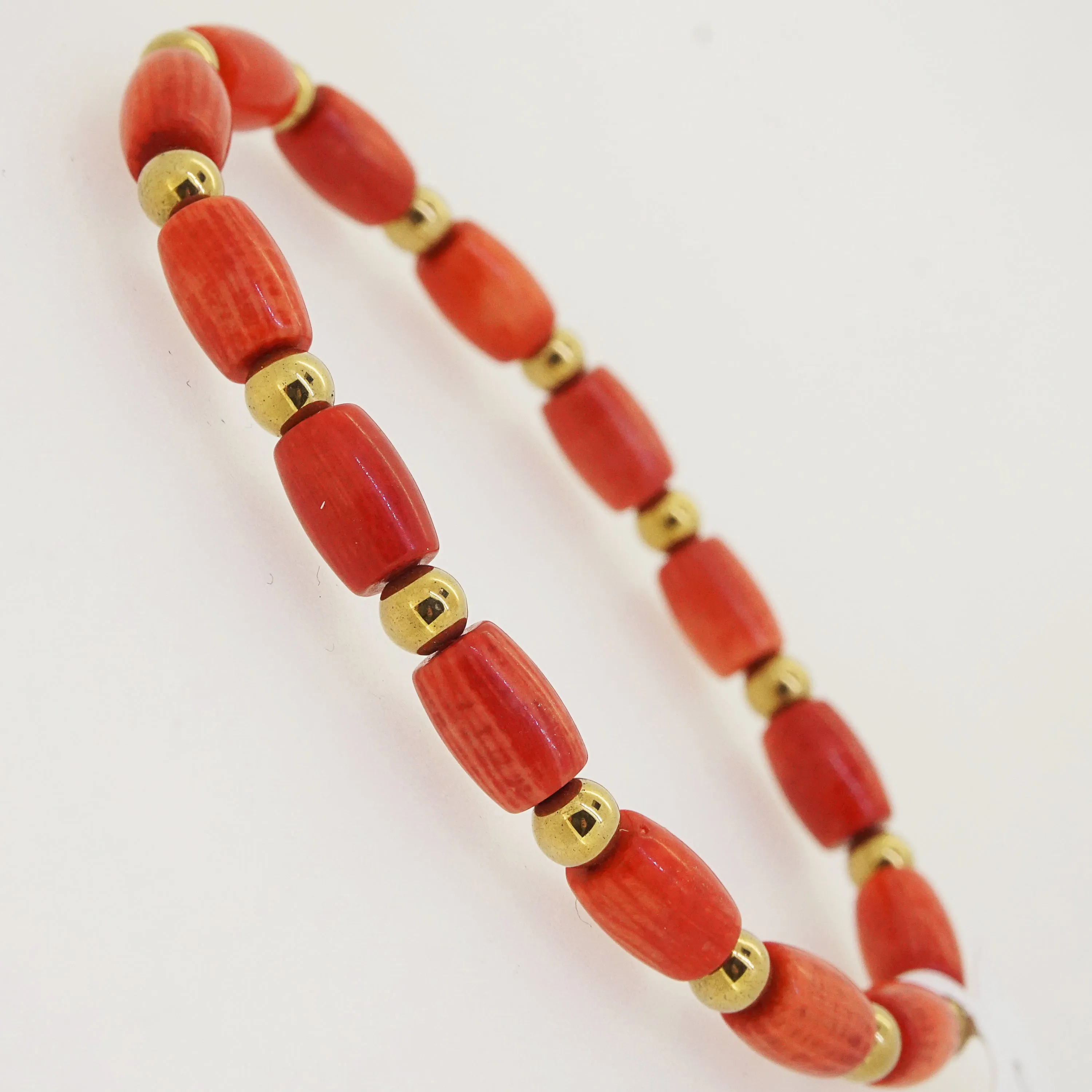 Japanese Coral with Gold Hematite