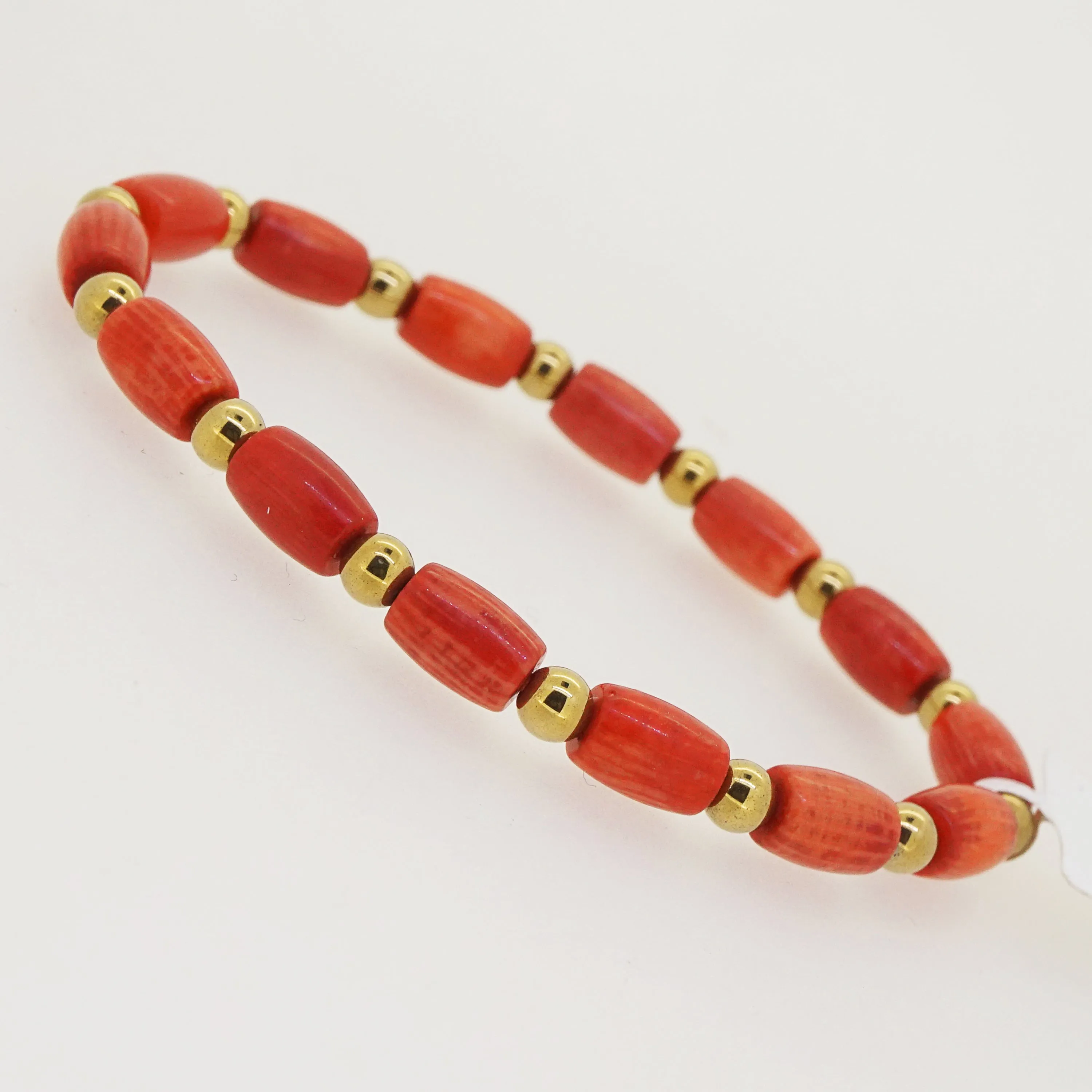 Japanese Coral with Gold Hematite