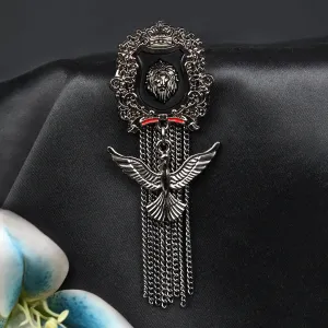 Kavove The Eagle Lion Dynasty Black Colour Brooch