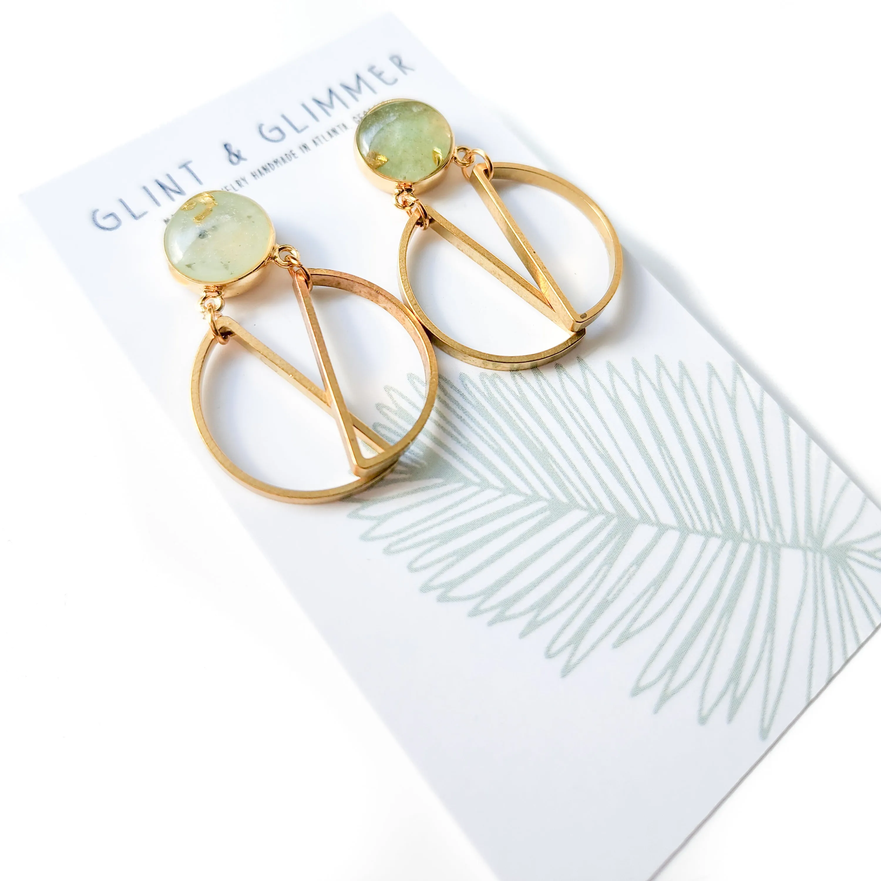 Keily Gemstone and Resin Earrings